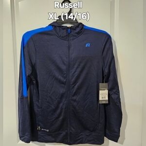 SOLD - XL 14/16 | Russell | NWT | Boys Blue Full-Zip Jacket